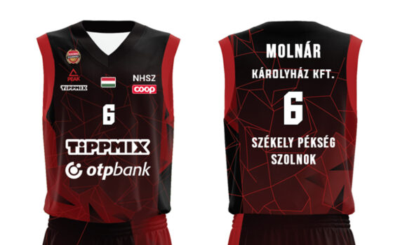 Molnár Márton – Bajnoki mez 2025/26 (Sötét, 2XL) – Aláírt